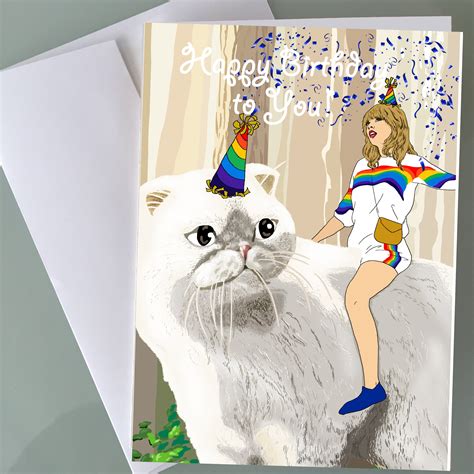 Taylor Swift Birthday Card Lyrics Printable Cards