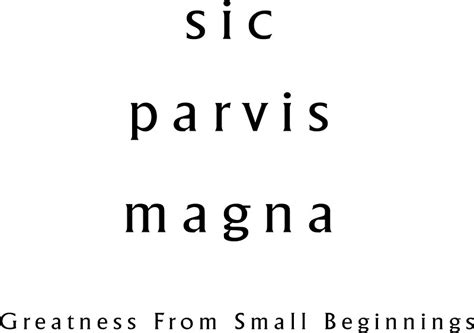 Sic Parvis Magna Stickers Redbubble