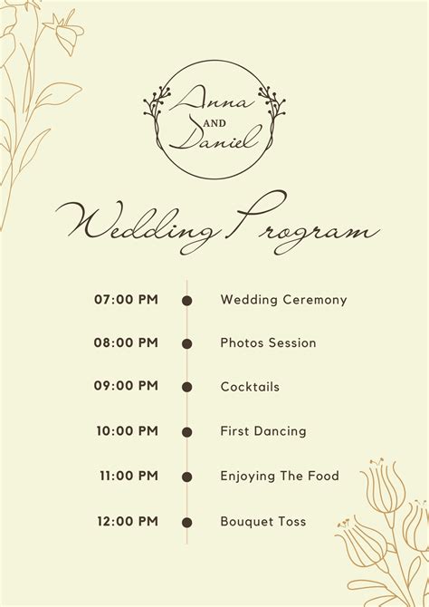 Infographic Wedding Program Fun Wedding Program Fun Facts Wedding