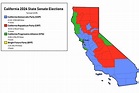 2024 California State Senate Elections. Multiparty California (at a ...