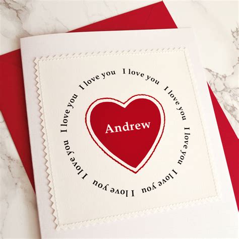 Heart Personalised Wedding Anniversary Card By Jenny Arnott Cards And Ts
