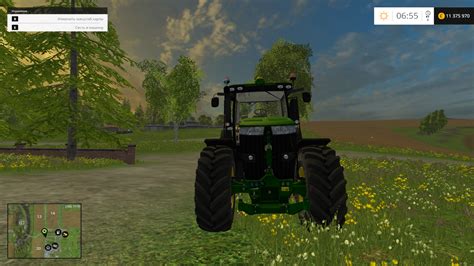 Скачать Farming Simulator 15 John Deere 7280r V20 Геймплей
