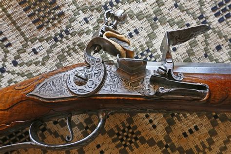 Contemporary Makers Antique Flintlock German Hunting Gun