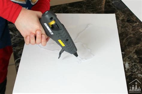 Hot Glue Gun Resist Art Crafty Kids At Home