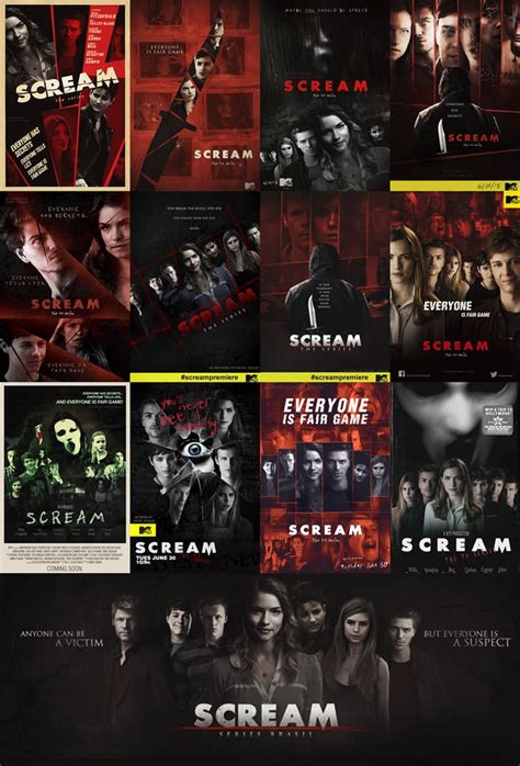 All My Scream Fan Made Posters Since December By Amazing Zuckonit On