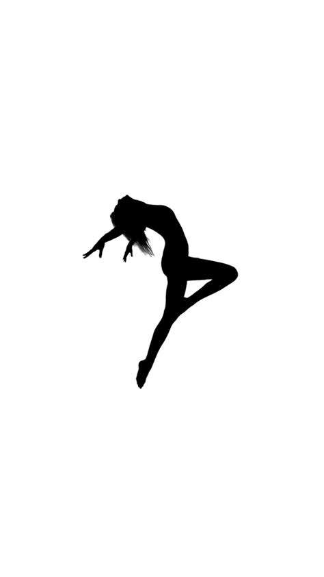 Bailarina Jazz Dança Ícone Desenho Preto Dance Tattoo Dance Logo Rain Wallpapers