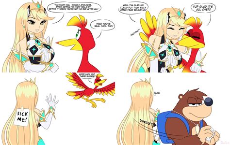 Patching Things Up Mythra Vs Kazooie Know Your Meme