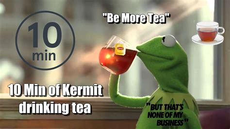 Kermit Drinking Tea Wallpaper