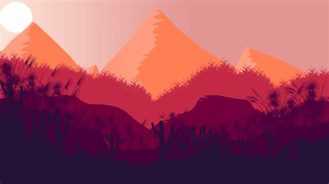 1366x768 Pyramid Minimal Landscape 1366x768 Resolution Wallpaper Hd