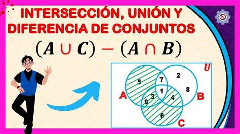 Intersección Unión Y Diferencia De Conjuntos Ejercicios Diagramas