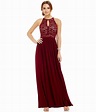 Morgan & Co. Lace-Bodice Keyhole-Neck Gown | Homecoming dresses ...