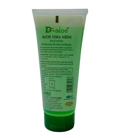 D Aloe Aloe Vera Neem Face Wash Pack Size Ml For Parlour Rs