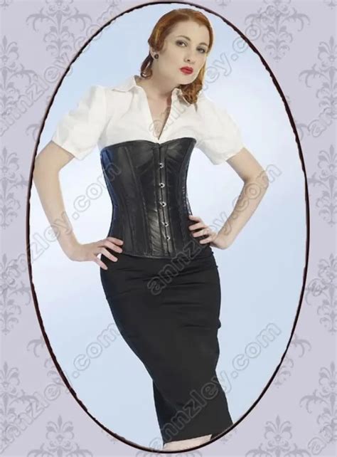 annzley corset custom made ladies pu leather overbust tightlacing waist corset plus size