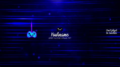 Gamer Youtube Channel Art Banner Template Postermywall