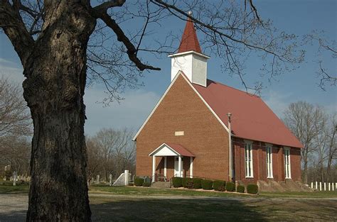 Little Red Brick Church Photograph By Russell Ford Pixels