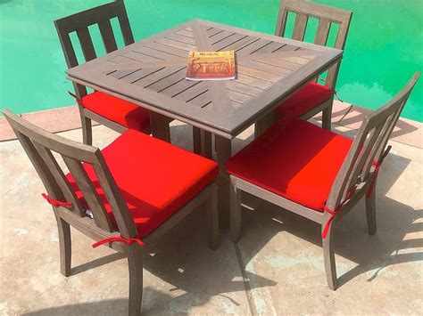 67in oval table & 6 bay armchair teak set view product. Ventura Teak 5 Piece Dining Set with Cushions - IKsun Teak ...