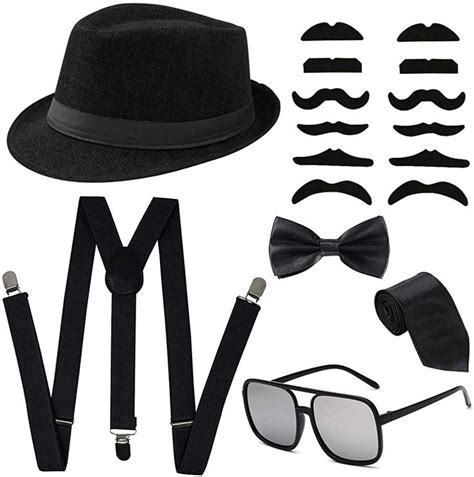 Mens 1920s Gatsby Gangster Costume Accessories
