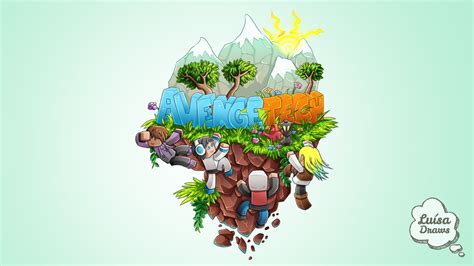 Minecraft Server Logo Avengetech By Luisadraws On Deviantart