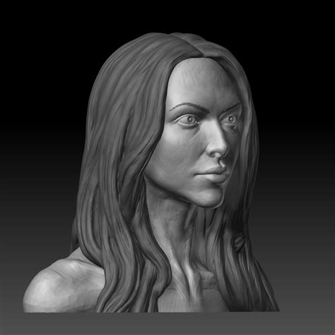 Female Head Sculpt D Model C D Ztl Obj Fbx Free D