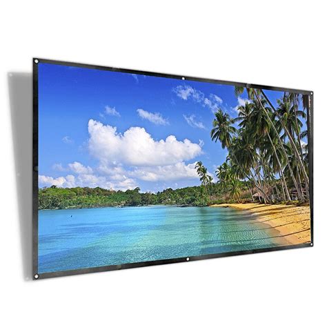 120 Inch Projector Screen Hd Foldable Portable Front And Rear Projection