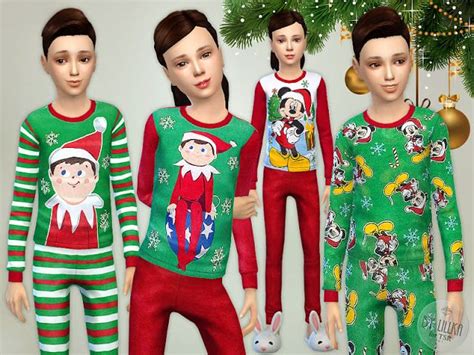 The Best Christmas Pajama Set By Lillka Christmas Pajama Set Sims