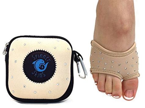 Spinner Skins Neoprene Lyrical Half Sole Womens Girls Dance Shoes With Matching Zippered Pouch
