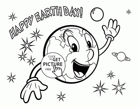 Apples4theteacher earth day coloring pages make great mouse practice activities for toddlers, preschool, and elementary children. Funny Earth - Earth Day coloring page for kids, coloring ...