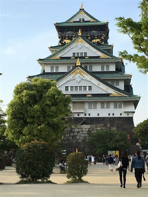 When the weather is nice, the walk around the park to the castle is relaxing and a. Osaka Castle Park