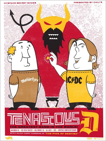 Tenacious D Concert Poster Art From 125 Concert Posters Musicart
