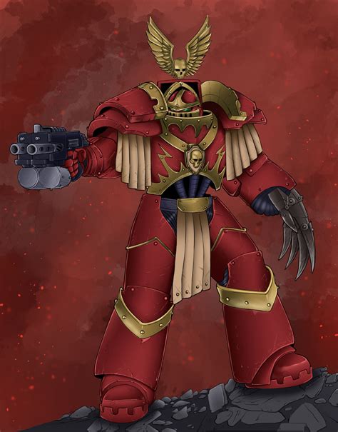 Cataphractii Blood Angels Terminator By Frost0mourne On Deviantart