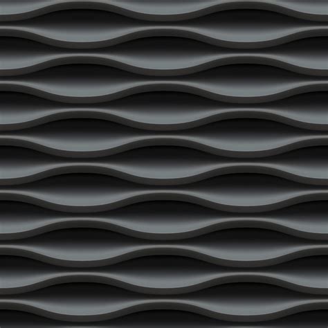 Black Wavy Texture Pattern Seamless Vector 04 Free Download