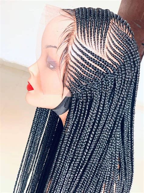 Frontal Ghana Weaving Cornrow Wig Braids Etsy