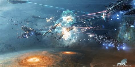 Huge Spaceship Battle Wallpaper Sci Fi Space Battle 1878178 Hd