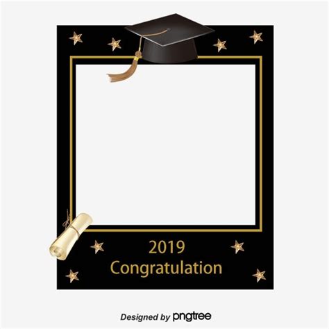 Simple Hand Drawn Graduation Photo Border Png Images 2019 Graduation