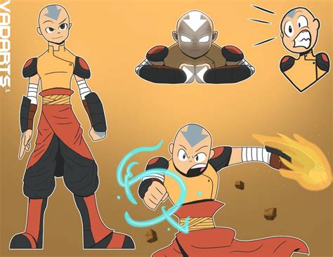 Aang By Vadarts On Deviantart Aang Avatar The Last Airbender Art