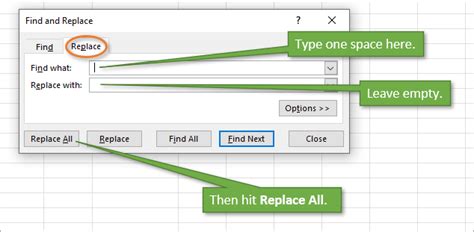 5 Ways To Find And Remove Blank Spaces In Exce