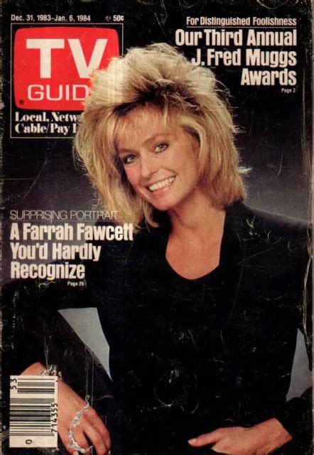 1983 Tv Guide December 31 Farrah Fawcett Hee Haw John Gabriel