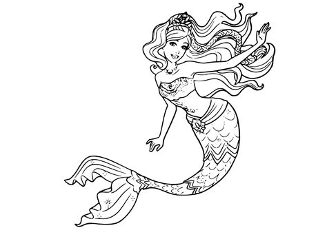 This disney princess story is a favorite among little kids who dream about the pretty mermaids singing and this picture shows ariel, the little mermaid, lounging on a seabed with a flower in her hand. Beautiful Wavy Hair Mermaid Princess Coloring Pages ...
