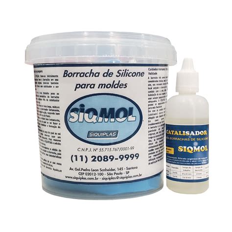 borracha de silicone para moldes 1 kg 40 g de catalisador siqmol 6014 escorrega o preço