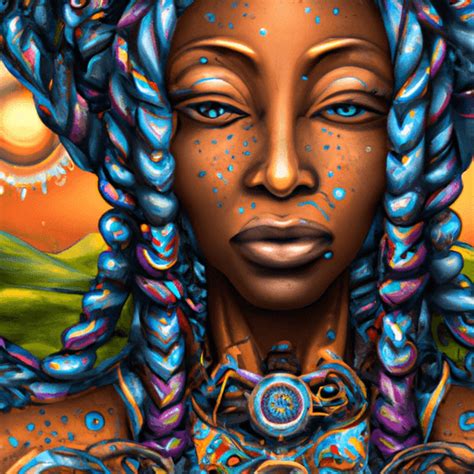 3d Abstract Portrait Of A Stunning Brown Skin Woman · Creative Fabrica