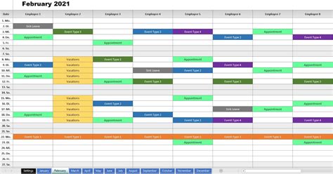 Annual Scheduling Excel Calendar Looking For Custom Excel