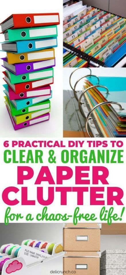 Home Office Organization Files Paper Clutter Organizing Paperwork 17