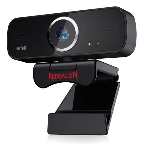 redragon gw600 720p webcam with built in dual microphone 360 degree ro redragon zone