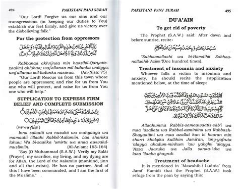 Pakistani Panj Surah With English Translation And Transliteration