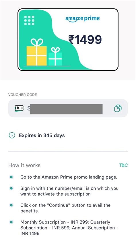 Fs Others Prime Selling Amazon Prime One Year Membership Voucher
