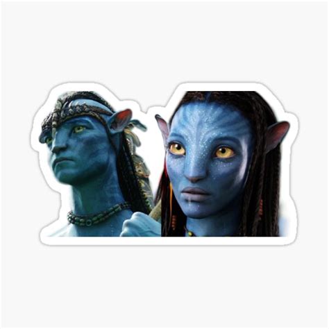 Avatar Jake And Neytiri Sticker For Sale By Maygxnnn Redbubble
