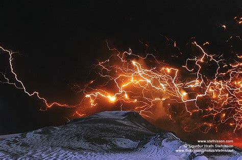 Eyjafjallajokull Volcano Lightnings In The Ash Plume Shsn3045830