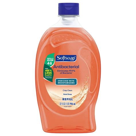 Softsoap Antibacterial Hand Soap Refill Crisp Clean 32 Fl Oz