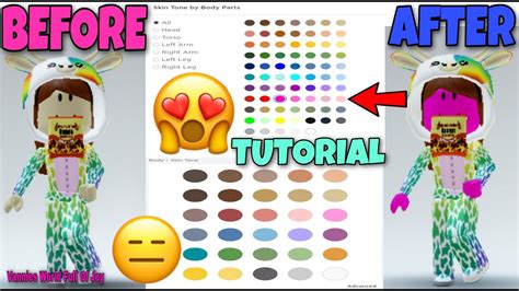 How To Get More Skin Colors In Roblox Vannies World Full Of Joy