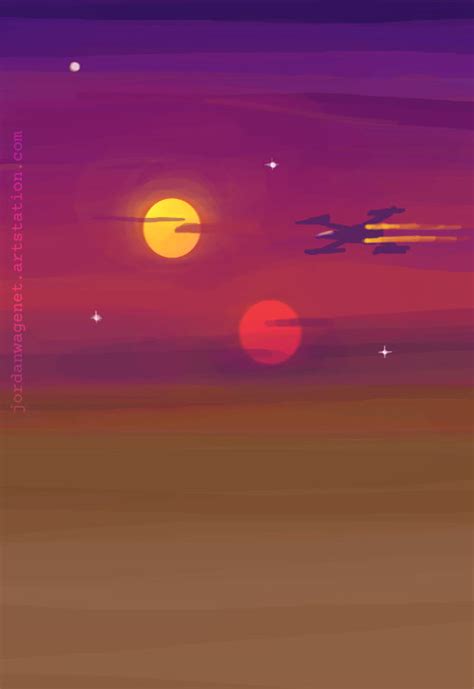 Twin Suns Of Tatooine By Theladyofperelen On Deviantart